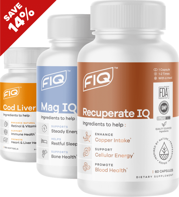 Recuperate IQ, Mag IQ & Cod Liver IQ - FIQ